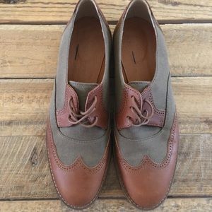 Madewell Canvas Boardwalk Brogue